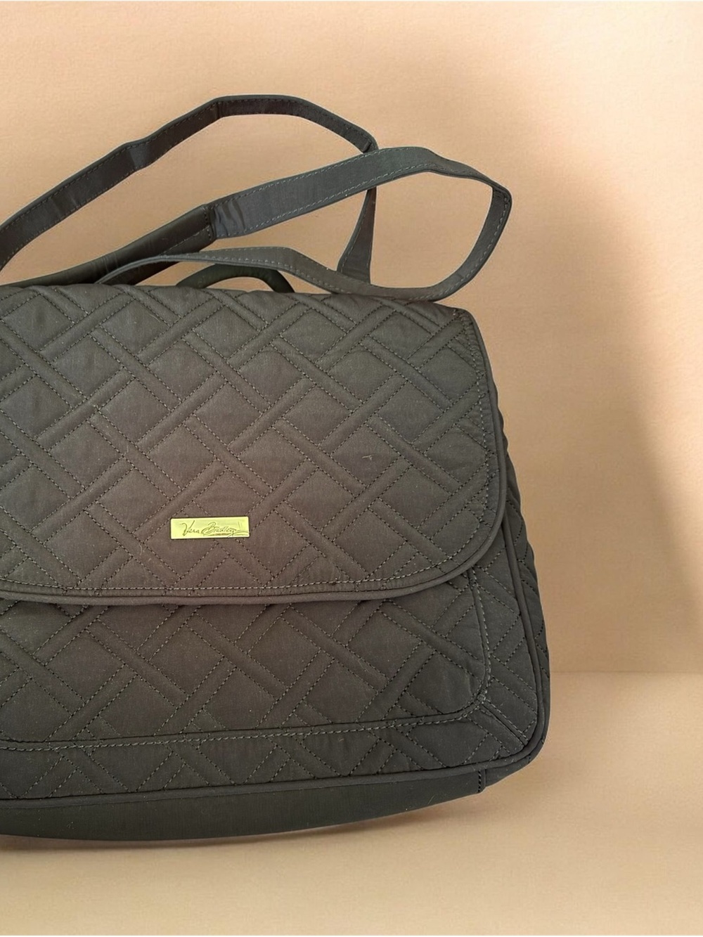 Vera Bradley Quilted Crossbody Bag in Dk. Blue